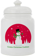 Let's Make Memories Personalized Christmas Fun Cookie Jar - For Her - Kitchen Christmas Décor