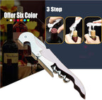 Professional Waiter Corkscrew Wine Openers Set(4PCS), Heavy Duty Stainless Steel Hinges Wine Key for Restaurant Waiters, Sommelier, Bartenders