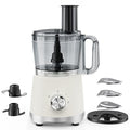 NEWBULIG Food Processor 10.5 Cup, Vegetable Choppers with Slicing Shredding Chopping Kneading, Dishwasher Safe, Food Grinder, Stainless Steel Blades, for Smoothie Fruit Dough, 2.6QT