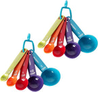 Farberware Kitchen Essentials Measuring Spoon Set, Set of 5 – 2 Pack, Easy Read Standard Units for Wet & Dry Ingredients, Lightweight Plastic Baking & Cooking Spoons – Dishwasher Safe