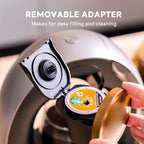 BENFUCHEN Pod and Grounds Single-Serve Coffee Maker, 2 in 1 One Cup Coffee Machine Compatible with K-Cup Pod & Coffee Grounds/Tea, Compact Design, 4-8oz, Grey