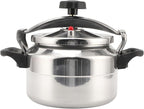 Asixxsix Asixxsix Aluminum Pressure Cooker, Explosion Proof Large Capacity Pressure Canner, Stovetop Cooker with Compound Bottom Easy Open Close for Gas Electric Flat Top Stoves (9L) (7L)