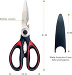 Kitchen Scissors 2 Pack Kitchen Shears All Purpose Heavy Duty Dishwasher Safe Multipurpose Utility Sharp Scissors for Food, Meat, poultry, Vegetable