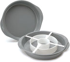 Wilton Round Checkerboard Cake Pan Set, 4-Piece, Steel