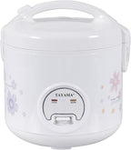 TAYAMA Automatic Rice Cooker & Food Steamer 10 Cup, White (TRC-10RS)
