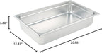 Winco Anti-Jamming Steam Pan, Full-Size x 4-Inch,Stainless Steel,Medium