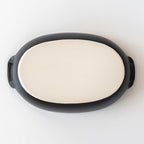 Banko Ware Au Gratin Dish for One Person Diameter 9.4 inches (24 cm), Heat Resistant, Pottery, Oven Safe, Direct Fire, Microwave and Dishwasher Safe, Black, Made in Japan