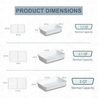 ONEMORE Baking Dishes for Oven, 9x13 Large Casserole Dishes for Oven with Roasting Racks, Rectangular Ceramic Baking Dish Set of 3 for Cooking & Serving, Deep Dish Lasagna Pan (3QT/2.1QT/1.3QT)