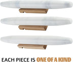 Koville African Natural Marble French Rolling Pin, 16inch Non-Stick Rolling Pin for Baking, Dough Roller for Pasta, Dumpling, Fondant, Pie, Bread, Pizza, Kitchen Baking Tools(Namib Fantasy)