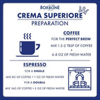Caffè Borbone Whole Bean Coffee, Medium Roast Arabica and Robusta Blend, Crema Superiore, Rich and Smooth Italian Coffee, 2.2 lb Bag