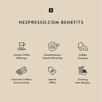 Nespresso Capsules Original Line, Volluto Decaffeinato Mild Roast Coffee, 50 Count Coffee Pods