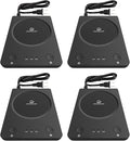 SEALON SLM03 Electric Coffee Mug Warmer (Black, 4 Pack) - 3-Temperature Desk Cup Warmer with Auto Shut-Off (4 Hours) for Heating Coffee, Tea, Milk & Beverages