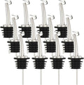 20 Pcs Oil Spout Liquor Bottle Pourer Spouts Stainless Steel Speed Pour Spouts Olive Oil Dispenser Spout with Flip Top for About 3/4" Bottle Mouth