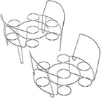 Instant Pot Official Stainless Steel Wire Egg Racks, Set of 2 – Ideal for 6-Quart & 8-Quart Cookers, Ideal for Hard or Soft-Boiled Eggs, Multi-Use Tray for Cooling, Decorating, and Serving