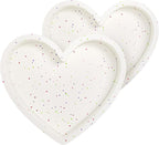 8 Inch Silicone Heart Shaped Cake Pans Small Heart Cake Pan Set Nonstick Silicone Heart Molds for Baking (2 Pcs, Cream)