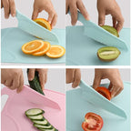 Kids Knifes Set, Kitchen Knife and Cutting Board Set, Children's Cooking Knives in 5 Sizes & Colors/Firm Grip, Serrated Edges, BPA-Free Kids' KnivesLettuce and Cutting Board Peeler