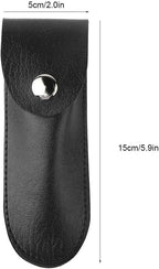 New Bottle Opener Leather, Wine Opener Set Wine Opener Holster Case Small Leather Bag Leather Wine Knife Set Wine Tool PU Bag for Home Indoor Outdoor(black)