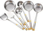 Heat Resistant Soup Spoon Brush Ladle Silicone Non Stick Spatula Kitchen Tools Cooking Utensil Set