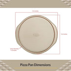 Glad Nonstick Large Pizza Pan for Oven | Round Baking Tray Textured Cooking Sheet Crisper Premium Bakeware Series for Home Kitchen (Pack of 6)