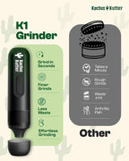 KactusKutter K1 2024 Electric Kitchen Grinder Automatic Spice Mill Rechargeable Battery Powered For Grinding up to 1 Gram