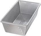 USA Pan Bakeware Aluminized Steel Loaf Pan, 5"D x 10"W x 3"H, 1.5 Pound