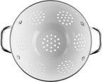 Calypso Basics by Reston Lloyd Powder Coated Enameled Colander, 3 Quart, White,80300