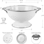 Reston Lloyd Calypso Basics Powder Coated Enameled Colander, 3-Quart, Turquoise