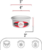 Fat Daddio's PRD-42CASE Anodized Aluminum Round Cake Pan, 4 x 2 inch, Set of 6
