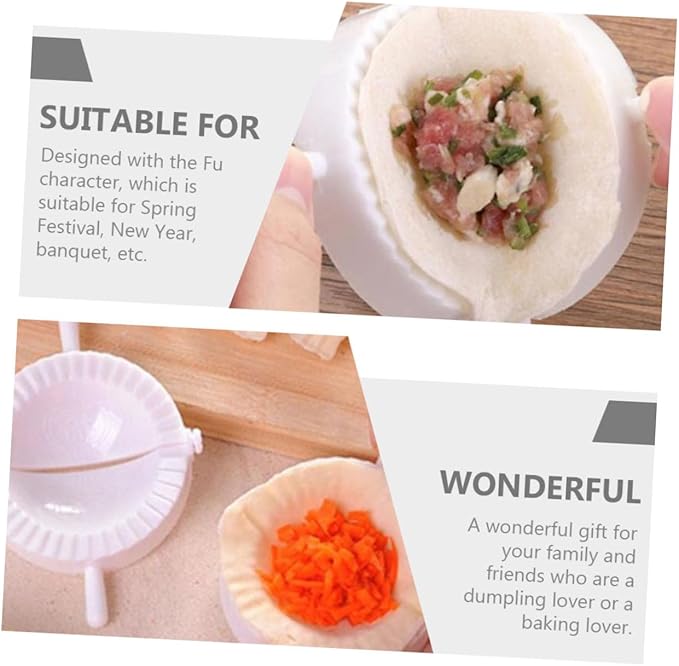20pcs Dumpling Maker Molds 7cm Diameter Pp Plastic Dumplings Press Kitchen Gadget for Homemade Cooking Tools