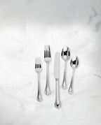 Lenox Silverware Set For 12, Alcott 89-Piece Flatware Set with Serving Utensils, Service For 12, 18/10 Stainless Steel, Mirror Finish, Dishwasher Safe, Knives Spoons and Forks (Silver, 89 Piece)