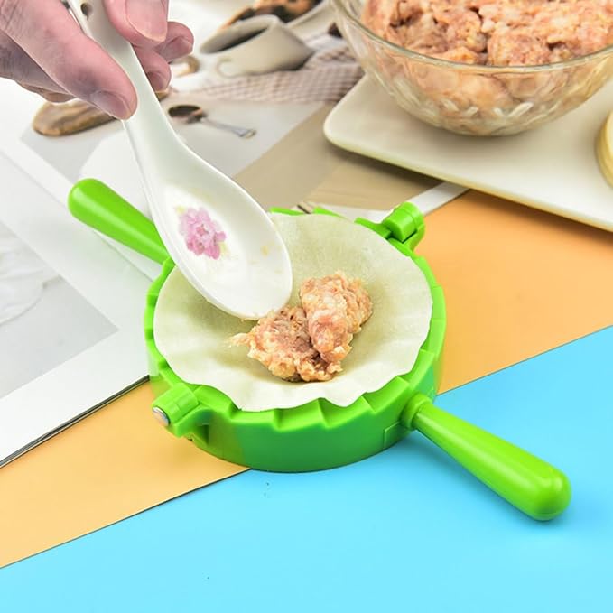 NUOBESTY 4pcs Dumpling Seal Tool Set Plastic Dumpling Molds with Large Medium Small Mini Sizes Press for Home Cooking Random Color