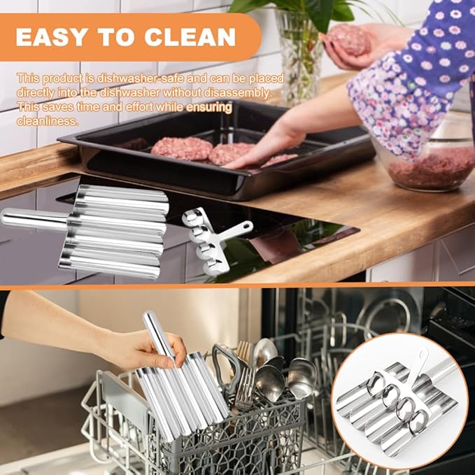Meatball Maker Tool,Stainless Steel Non Stick Meat ball Maker,Portable Meatballs Scoop Ball Maker Kitchen Restaurant Must Have Meatball Making Set,Home Cooking Tools