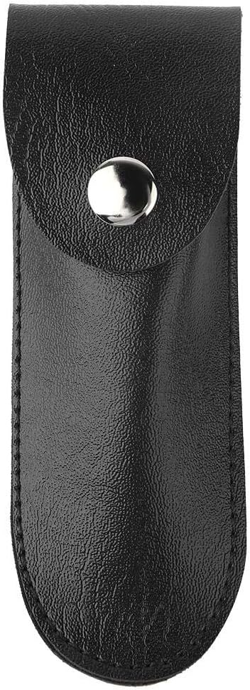 New Bottle Opener Leather, Wine Opener Set Wine Opener Holster Case Small Leather Bag Leather Wine Knife Set Wine Tool PU Bag for Home Indoor Outdoor(black)