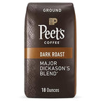 Peet's Coffee, Dark Roast Ground Coffee - Major Dickason's Blend 18 Ounce Bag