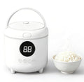 Small Rice Cooker, 2-Cups Uncooked/4-Cups Cooked with Handle, 6 Intelligent Cooking Modes for White Rice, Quinoa, Oatmeal - with Nonstick Inner Pot, Measuring Cup & Serving Spoon, 1.6L Capacity
