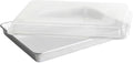 Nordic Ware Extra Large High-Sided Baking Pan, 21.1 x 15 x 2 inches, XL Big baking pan Natural Uncoated Aluminum, Reinforced Steel Rim Prevents Warping, Big Batch with Lid
