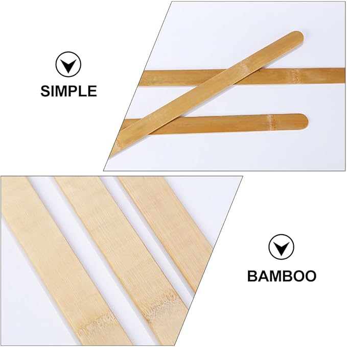 DOITOOL 4 Pcs Pancake Turning Sticks Kitchen Utensils Household Cooking Tool for Turning Thin Pancakes and Pancakes 50cm Length Flat Spatula Turner Set