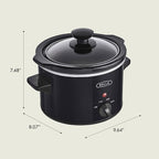 Bella 1.5 QT slow cooker, Black