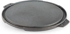 GSI Outdoors 60604 Guidecast Round Griddle, Dual-Sided Cast Iron Griddle/Grill Pan, 12-Inch