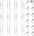 Bilillo 12 Pieces Invisible Wall Plate Hangers 6/8/10 Inches Wall Plate Hangers Stainless Steel Decorative with 12 Pieces Hook with Nails Suitable for 6-11 inch Decorative Antique and Arts(Silver)