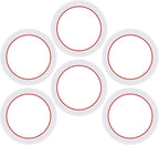 [UPGRADED] Sealing Gasket for Bialetti Rainbow 3 Cups & Moka Express Alpina 3 Cups Iconic Stovetop Espresso Maker - 6 PCS Replacement Food Grade Silicone Seal Ring for Aluminum Coffee Moka Pots