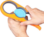Jar Opener, Bloss Non Slip Jar Bottle Opener Jar Gripper for Weak Hands, Seniors With Arthritis and Children, 4 in 1 Multi-Function Colorful Can Opener Get Lids Off Easily, Orange