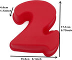 9 Pieces Middle Size Silicon Number Cake Moulds Silicone Cake Mold (6 inch)