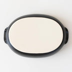 Banko Ware Au Gratin Dish, Large, Diameter Approx. 11.8 inches (30 cm), Heat Resistant, Pottery, Oven Safe, Direct Fire, Microwave and Dishwasher Safe, Black, Made in Japan