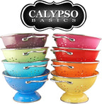 Calypso Basics by Reston Lloyd Powder Coated Enameled Colander, 5 Quart, Red