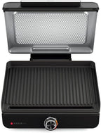 Ninja Sizzle GR100 Smokeless Indoor Grill, 500°F High Heat Kitchen Grill with Nonstick 14-Inch Plate, Low-Smoke Technology, Edge-to-Edge Heating, Family-Sized Capacity, Countertop Cooking Tool