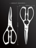 Kitchen Scissors, Forged Stainless Steel Heavy Duty Kitchen Shears, Dishwasher Safe Cooking Scissors for Meat, Poultry & Vegetables