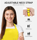 Syntus Apron for Men Women, Adjustable Cooking Kitchen Chef Aprons with 2 Pockets, Cotton/Polycotton/Polyester