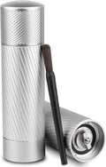 Homnoble Professional Grade Salt Mill, Heavy Duty Refillable Aluminum Manual Salt Mill with Adjustable Coarseness and Ceramic Blade