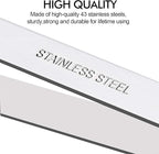 ZAUGONTW Fish Bone Tweezers, Professional Stainless Steel Flat and Slant Pliers Set for Kitchen Salmon Trout, 1 SET
